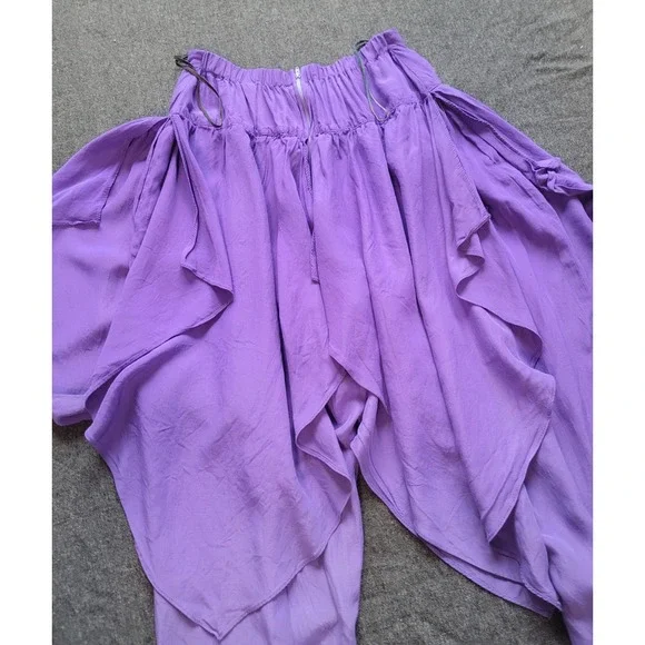 Vintage 70s Hippy Genie Belly Dancing Pants Purple Harem Small‎ Funky Unique - Picture 10 of 13